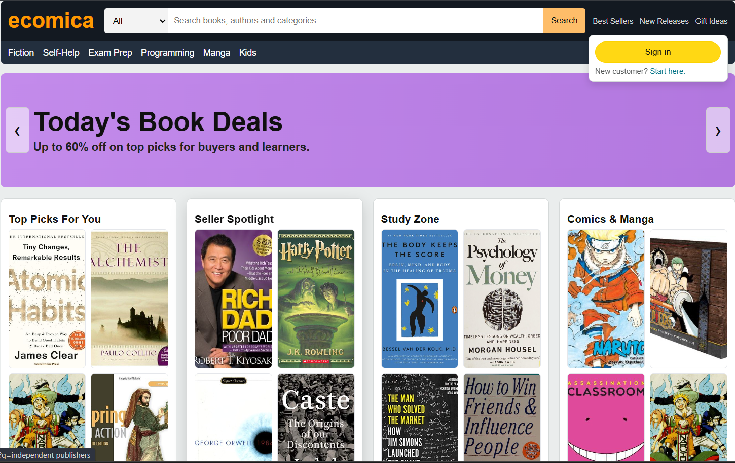 Book Selling E-commerce